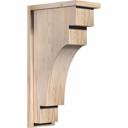 Mediterranean Smooth Corbel W/Backplate, Douglas Fir, 7 1/2W X 14D X 26H